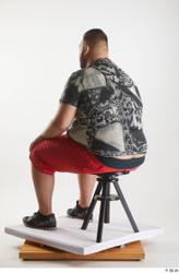 Man White Overweight Male Studio Poses